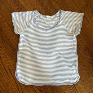 LAKE Pajamas Pima Cotton top in Hydrangea